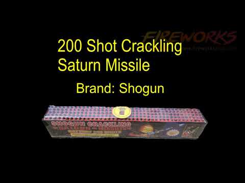 #19031 200 Shot Crackling Saturn